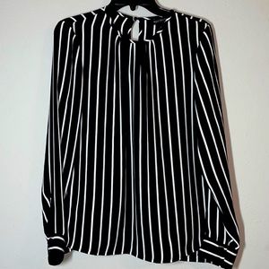 Beautiful Black and White striped blouse.